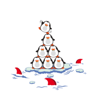 Pingwinem być - Torba z nadrukiem - Świąteczne - Gadżety