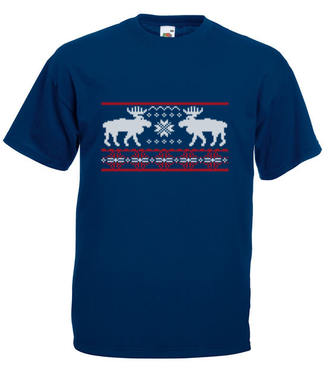 Skandynawskie święta - Koszulka z nadrukiem - Świąteczne - Męska