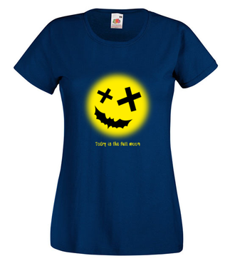 Gdy księżyc jest w pełni - Koszulka z nadrukiem - Halloween - Damska