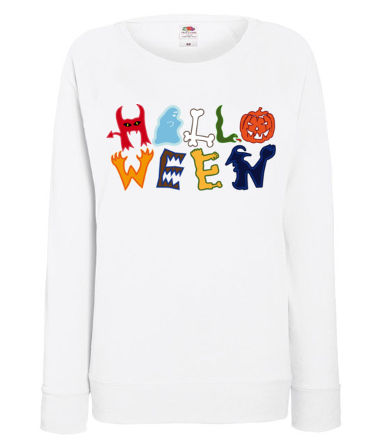 Halloween czas swiat bluza z nadrukiem halloween kobieta werprint 489 114