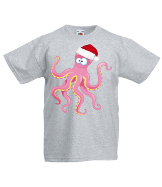 Ośmiornicze święta - Koszulka z nadrukiem - Świąteczne - Dziecięca