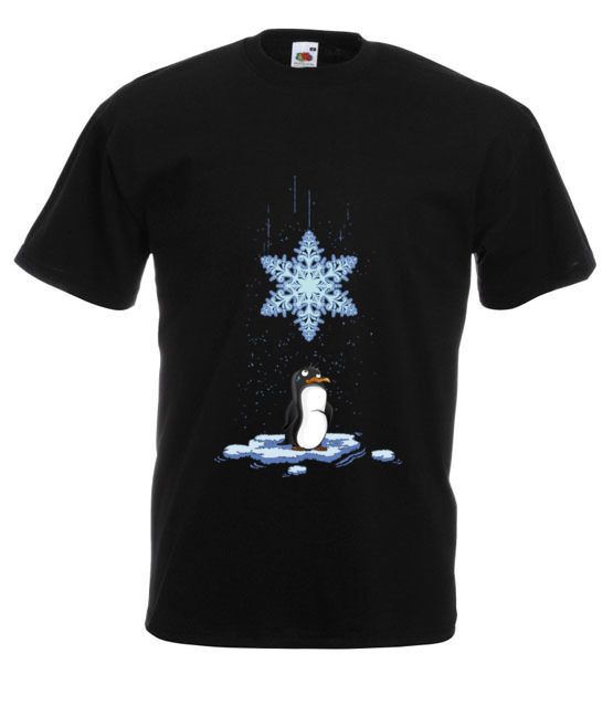 Pada snieg pada snieg koszulka z nadrukiem swiateczne mezczyzna werprint 499 1