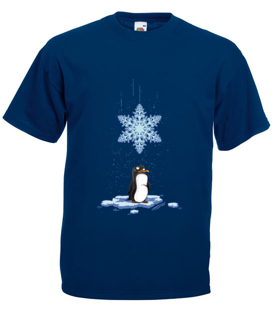 Pada snieg pada snieg koszulka z nadrukiem swiateczne mezczyzna werprint 499 3