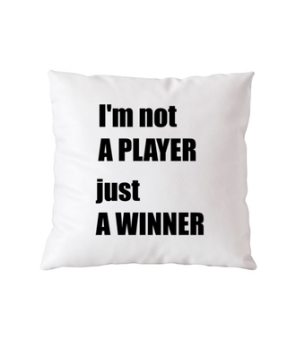 Jestem zwycięzcą, nie tylko graczem - Poduszka z nadrukiem - dla Gracza - Gadżety