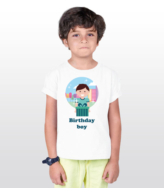 Urodzinowy chlopiec koszulka z nadrukiem urodzinowe dziecko werprint 645 95