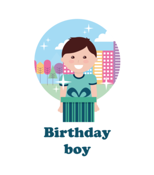 Urodzinowy chłopiec - Bluza z nadrukiem - Urodzinowe - Dziecięca