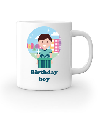 Urodzinowy chłopiec - Kubek z nadrukiem - Urodzinowe - Gadżety