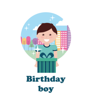 Urodzinowy chłopiec - Kubek z nadrukiem - Urodzinowe - Gadżety
