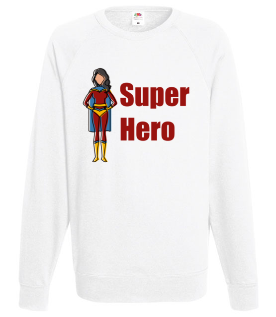 Kobiecy superbohater bluza z nadrukiem filmy i seriale mezczyzna werprint 653 106