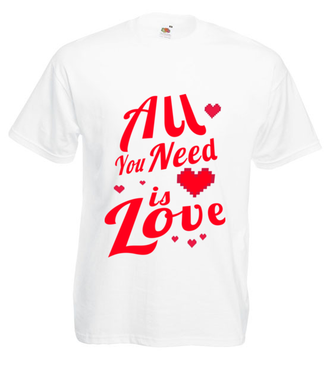 Miłość to moja siła napędowa - Koszulka z nadrukiem - na Walentynki - Męska