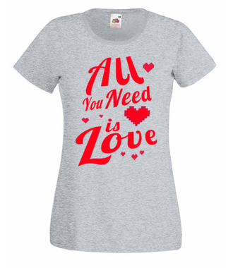 Miłość to moja siła napędowa - Koszulka z nadrukiem - na Walentynki - Damska