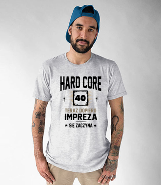 Hardcorowy solenizant - Koszulka z nadrukiem - Urodzinowe - Męska