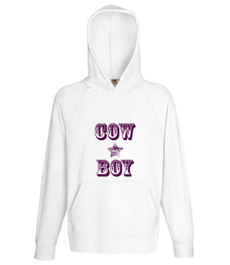 Kowboj czy Cow Boy? - Bluza z nadrukiem - Śmieszne - Męska z kapturem