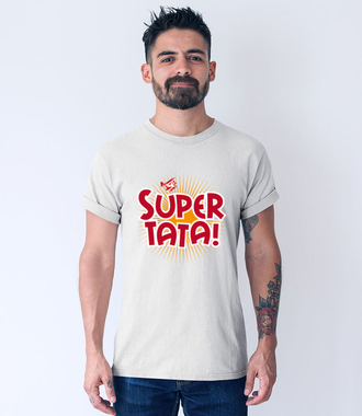 Super tata, super gość - Koszulka z nadrukiem - Dla Taty - Męska