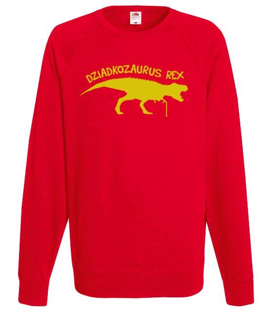 Dziadkozaur rex bluza z nadrukiem dla dziadka mezczyzna werprint 966 108