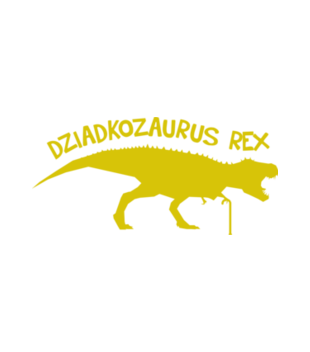 Dziadkozaur Rex - Bluza z nadrukiem - Dla Dziadka - Męska z kapturem