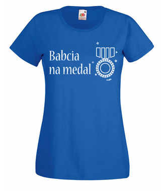 Babcia na medal - Koszulka z nadrukiem - Dla Babci - Damska
