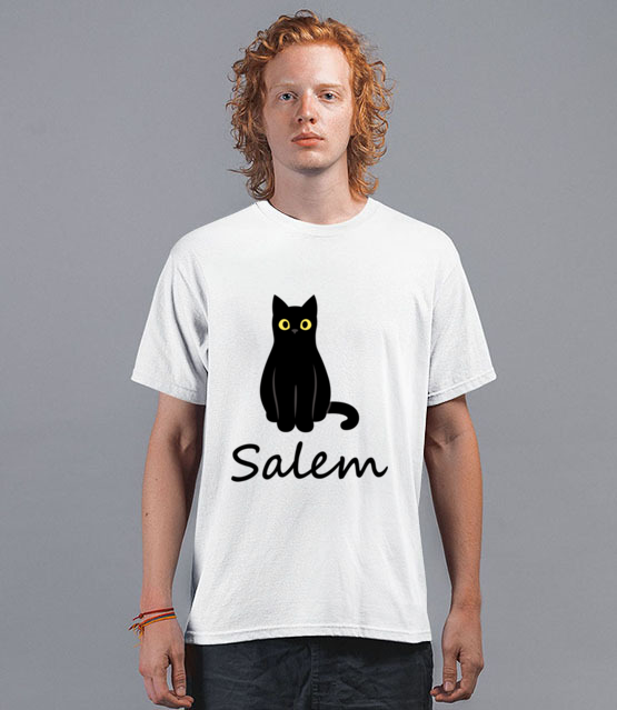 Salem kot z magia koszulka z nadrukiem filmy i seriale mezczyzna werprint 1061 40