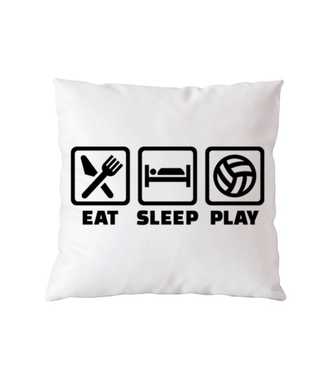 Jeść, pić, spać i grać! - Poduszka z nadrukiem - Sport - Gadżety