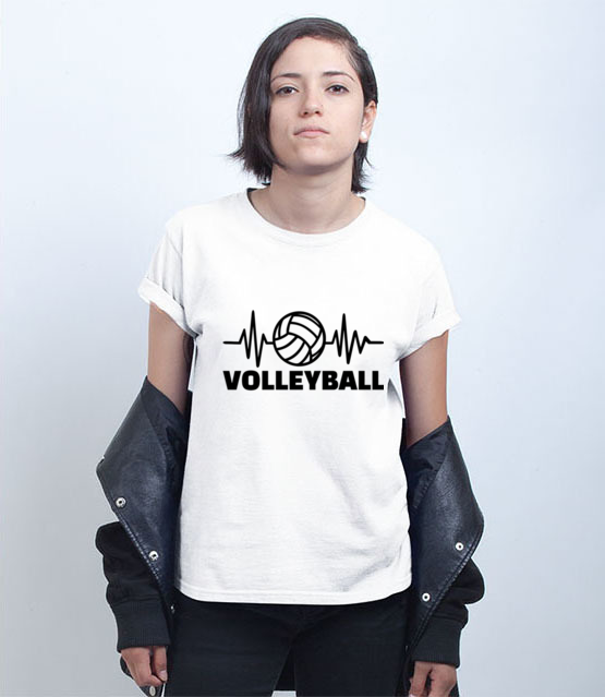 Moja ukochana siatkowa koszulka z nadrukiem sport kobieta werprint 1075 71