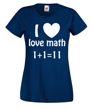 Matematyka moją miłością - Koszulka z nadrukiem - Szkoła - Damska
