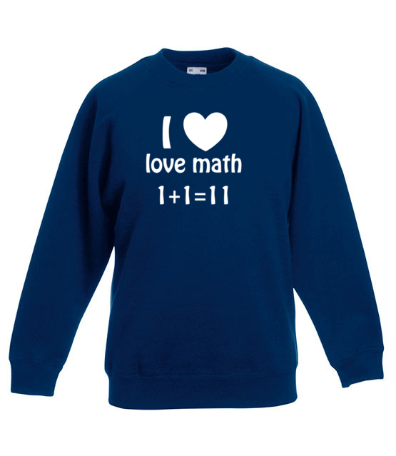 Matematyka moja miloscia bluza z nadrukiem szkola dziecko werprint 1082 127
