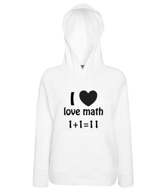 Matematyka moją miłością - Bluza z nadrukiem - Szkoła - Damska z kapturem