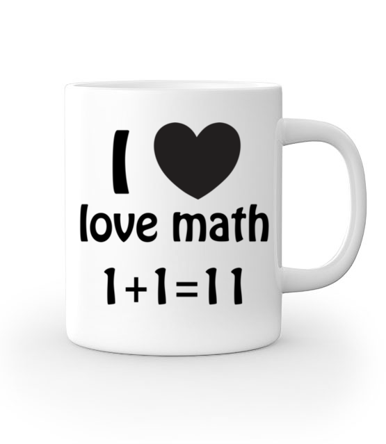 Matematyka moją miłością - Kubek z nadrukiem - Szkoła - Gadżety