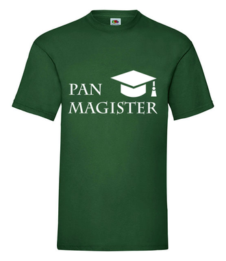 Jestę Pan Magister - Koszulka z nadrukiem - Szkoła - Męska