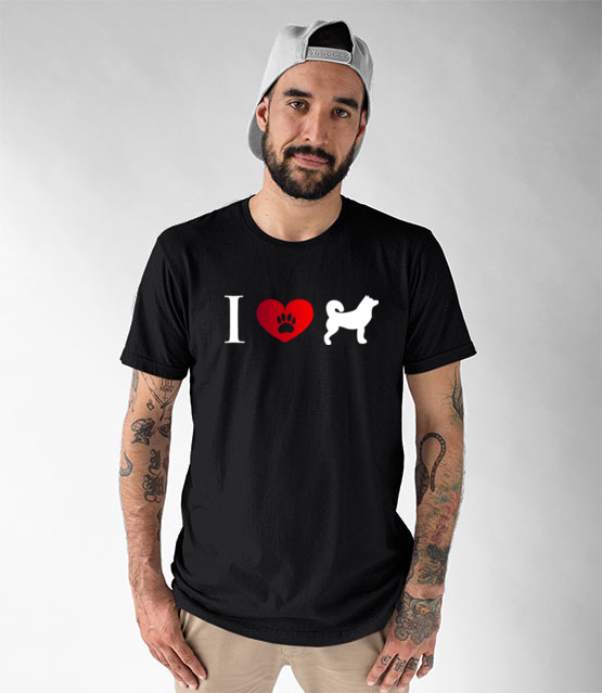 Prosty i czytelny przekaz graficzny koszulka z nadrukiem milosnicy psow mezczyzna werprint 1341 46