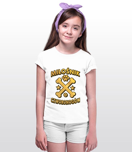 Koszulka z nadrukiem dla milosnikow psow koszulka z nadrukiem milosnicy psow dziecko werprint 1350 89