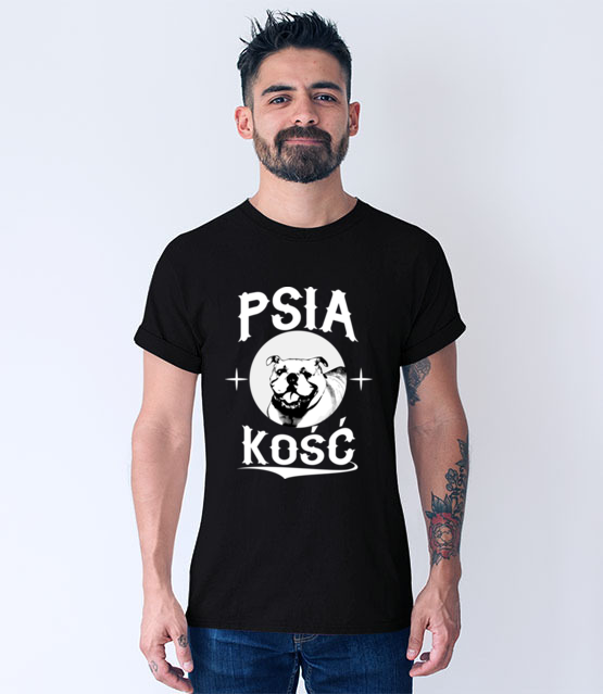 Psia koszulka z humorem koszulka z nadrukiem milosnicy psow mezczyzna werprint 1360 52