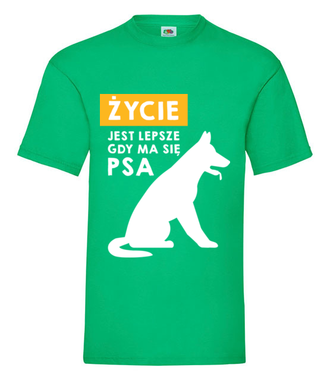 Graficzny manifest dla psich maniaków - Koszulka z nadrukiem - Miłośnicy Psów - Męska