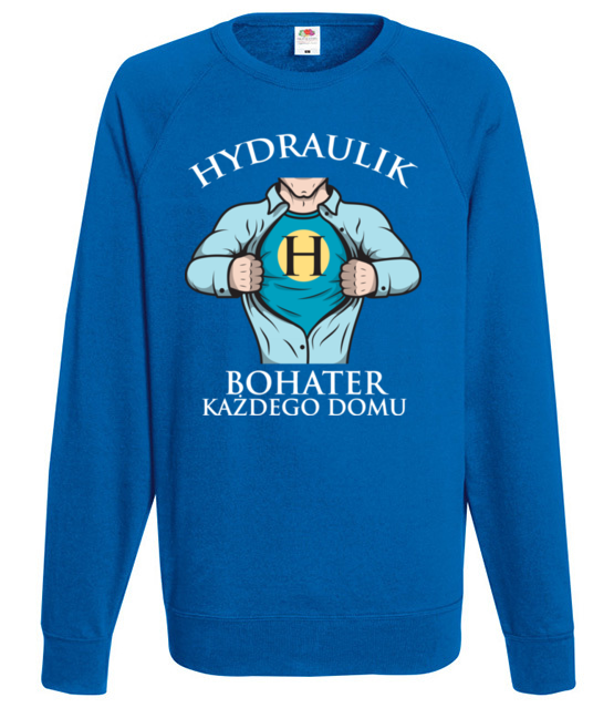 Koszulka dla hydraulicznego bohatera bluza z nadrukiem dla hydraulika mezczyzna werprint 1366 109