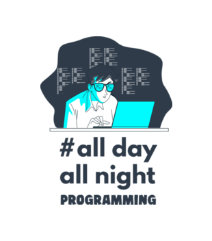 Noc i dzień programuj - Torba z nadrukiem - Dla programisty - Gadżety