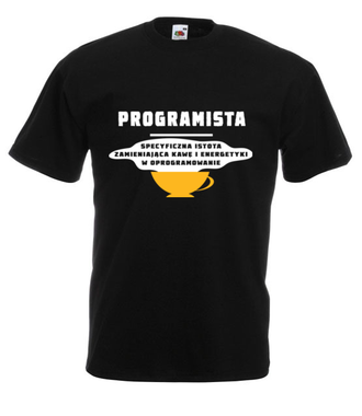 Specyficzna istota - Koszulka z nadrukiem - Dla programisty - Męska