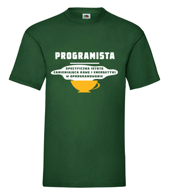 Specyficzna istota - Koszulka z nadrukiem - Dla programisty - Męska