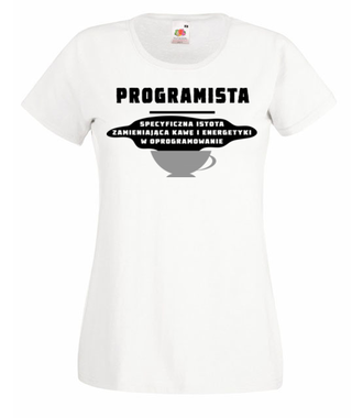 Specyficzna istota - Koszulka z nadrukiem - Dla programisty - Damska