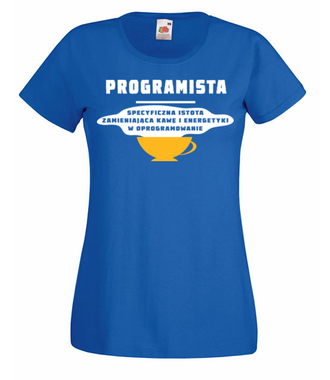 Specyficzna istota - Koszulka z nadrukiem - Dla programisty - Damska
