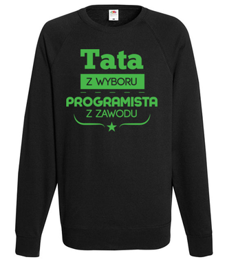 Tata programista - Bluza z nadrukiem - Dla programisty - Męska