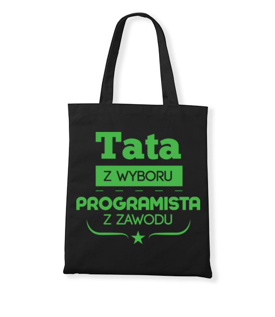 Tata programista torba z nadrukiem dla programisty gadzety werprint 1429 160