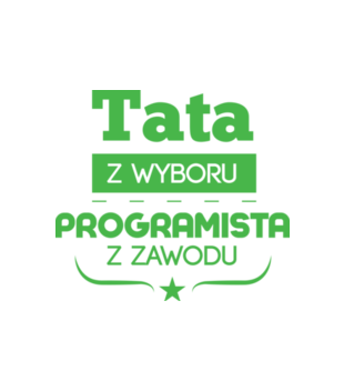 Tata programista - Poduszka z nadrukiem - Dla programisty - Gadżety