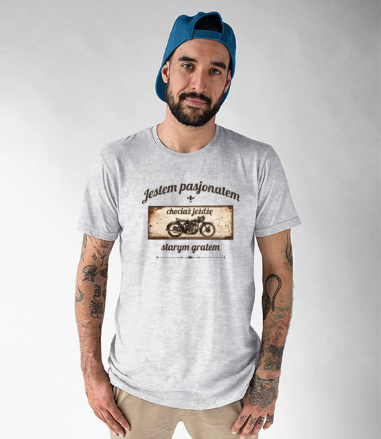 Rocznik jest niewazny liczy sie pasja koszulka z nadrukiem dla motocyklisty mezczyzna werprint 1448 51
