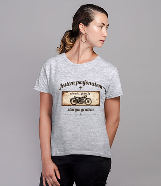 Rocznik jest nieważny – liczy się pasja - Koszulka z nadrukiem - Dla motocyklisty - Damska