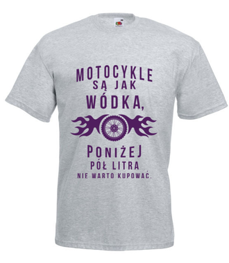 Motocykliści to jednostki z humorem - Koszulka z nadrukiem - Dla motocyklisty - Męska