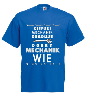 Autentyczny mechanik - Koszulka z nadrukiem - Dla mechanika - Męska