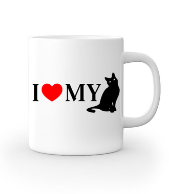 Kocham mojego kota - Kubek z nadrukiem - Miłośnicy kotów - Gadżety