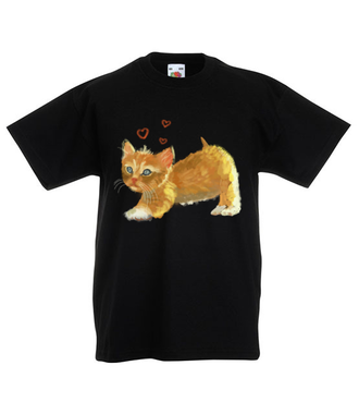 Kotek jak malowany - Koszulka z nadrukiem - Miłośnicy kotów - Dziecięca