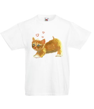 Kotek jak malowany - Koszulka z nadrukiem - Miłośnicy kotów - Dziecięca