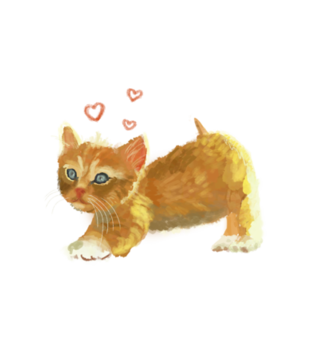 Kotek jak malowany - Bluza z nadrukiem - Miłośnicy kotów - Damska z kapturem